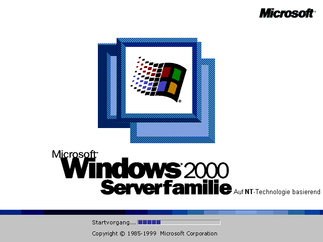 Windows 2000 Advanced Server Bootscreen