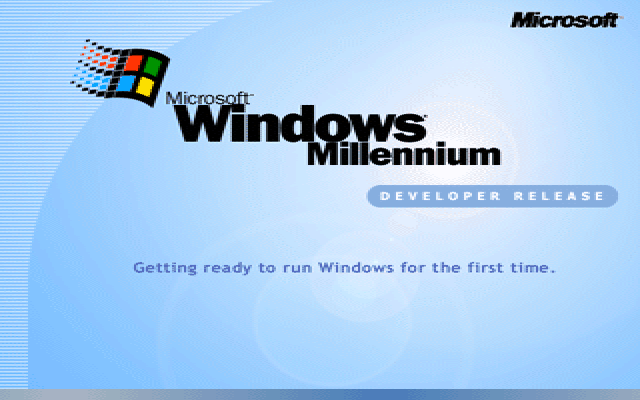 Windows ME Build 2332 Bootscreen