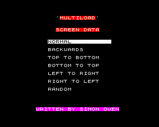 Multi-Load Menu