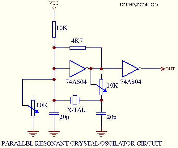 Parallel X-tal osc